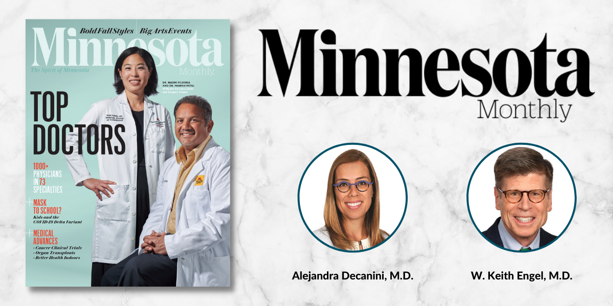 Two Doctors Named to Minnesota Monthly Magazine's Top Doctors List