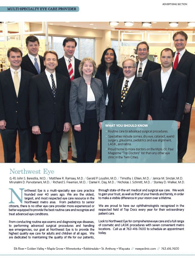 Our Team and Article About Multi-Specialty Eye Care Provider